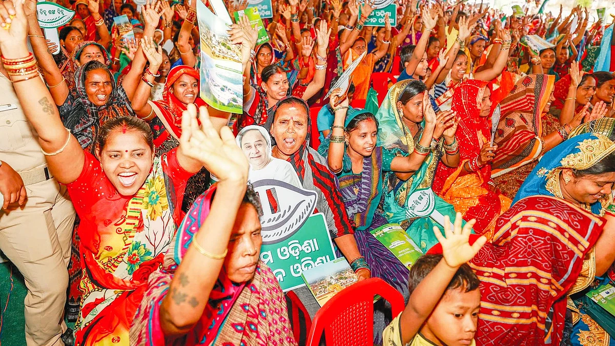 BJD supporters in Odisha’s Hinjili, under the Aska Lok Sabha constituency (courtesy: bjdodisha.org.in)