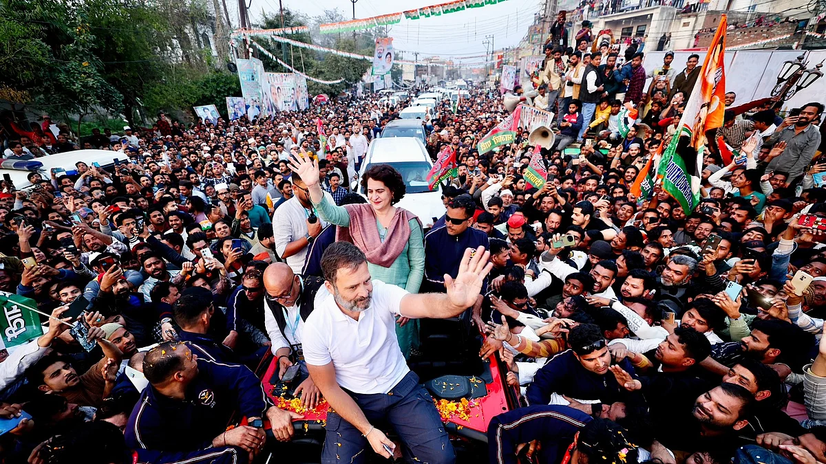 Rahul Gandhi is using experiences from his Nyay Yatra to create exciting political narratives (photo: @bharatjodo/X)