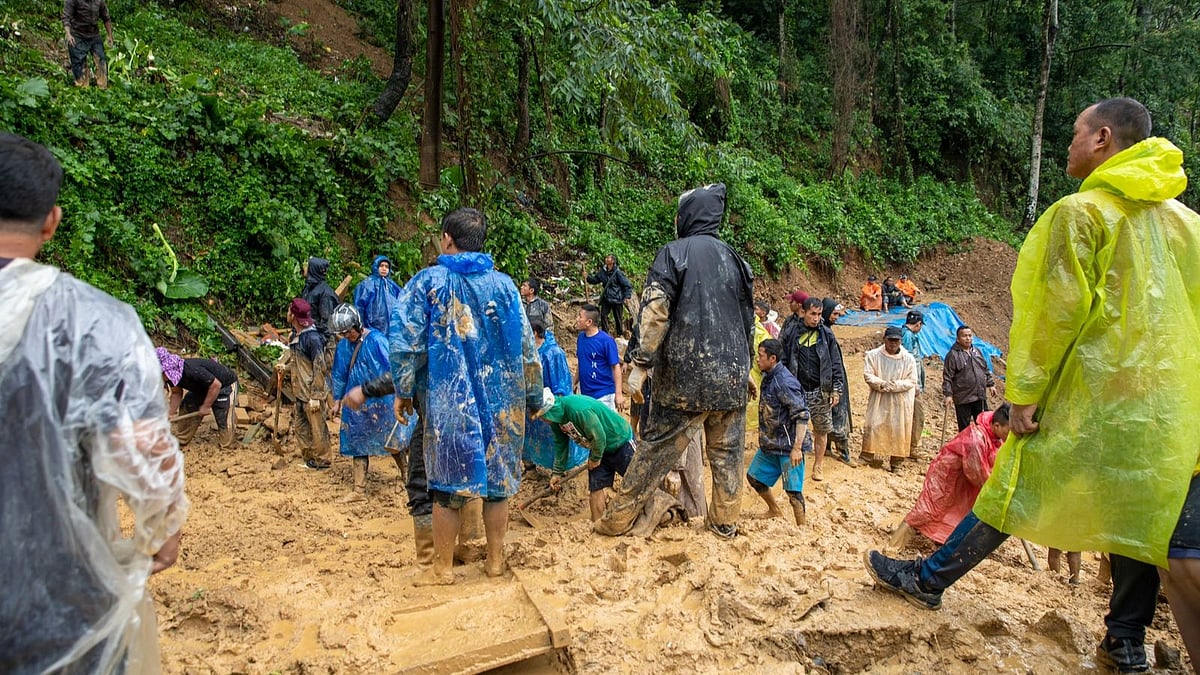 
A landslide site in Mizoram on Tuesday, 28 May 2024 (Photo: 
@ROKIBUZZAMAN2/X) 