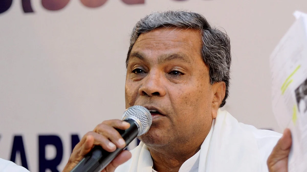 Karnataka chief minister Siddaramaiah (file photo)