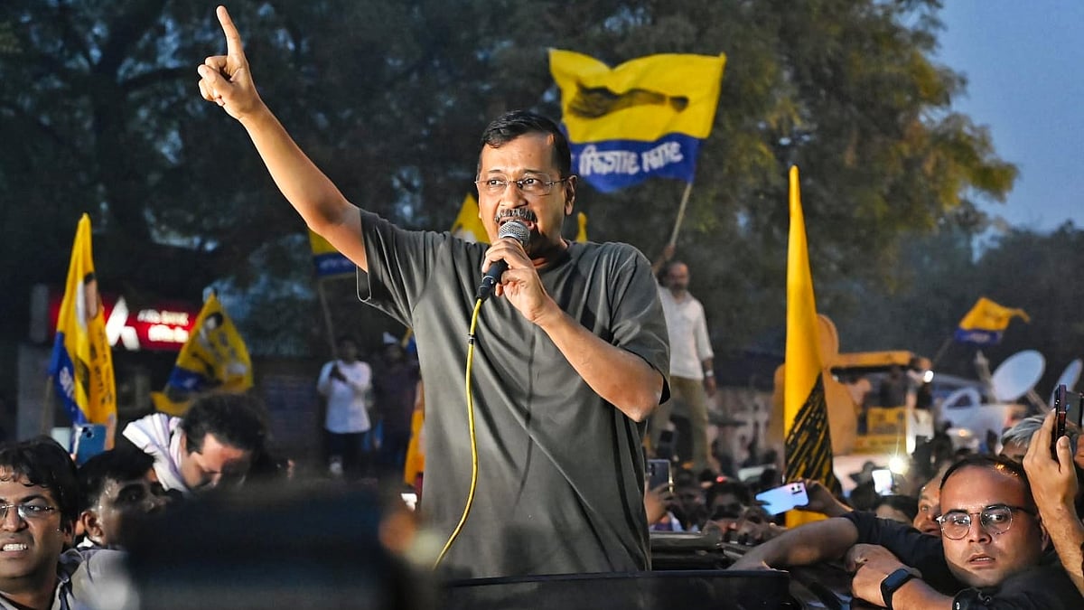 Former Delhi CM Arvind Kejriwal (photo: Vipin/National Herald)