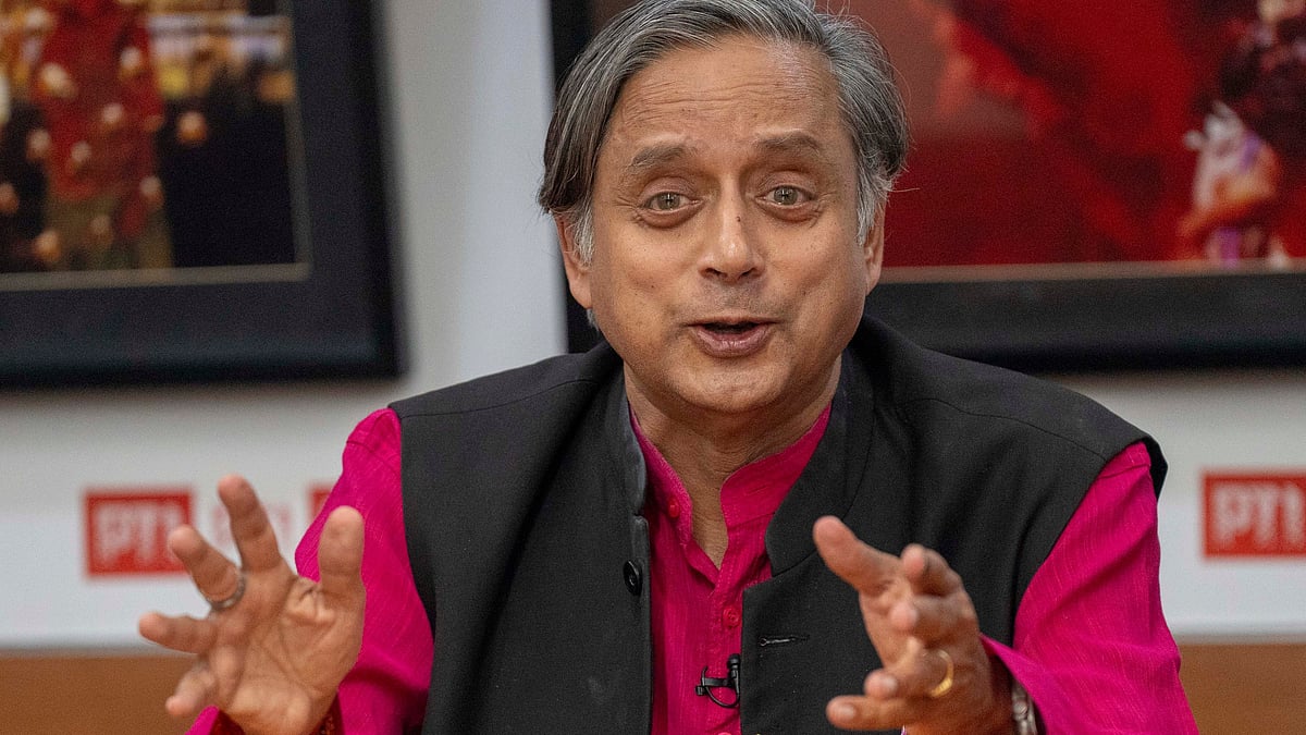 Congress leader Shashi Tharoor in New Delhi on 1 May (photo: PTI)