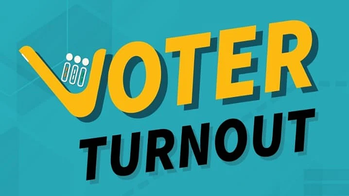 Screenshot of part of the opening screen of the Voter Turnout app