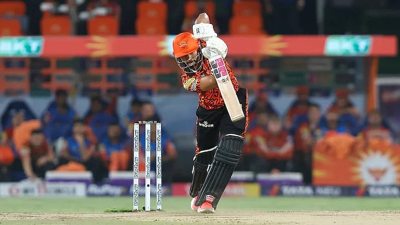 Nitish Kumar Reddy in action during an IPL match (photo: BCCI) 