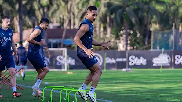 Chhangte in practice for Mumbai FC (Mumbai City FC)