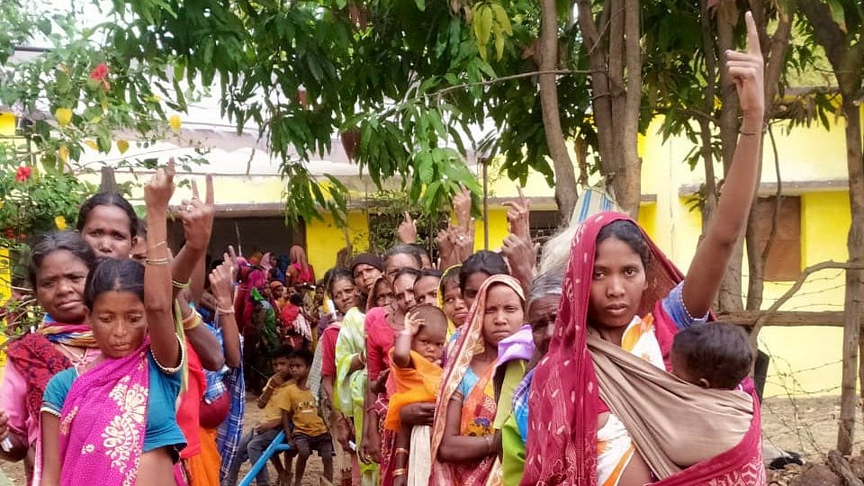 Voters in Balarampur, Chhattisgarh (courtesy: @ECISVEEP/X)