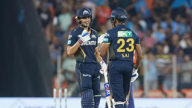 Shubman Gill (left) & Sai Sudarshan on field (photo: BCCI)