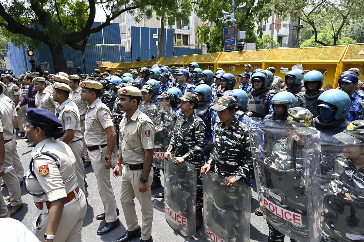 Security upped at BJP headquarters over AAP protest