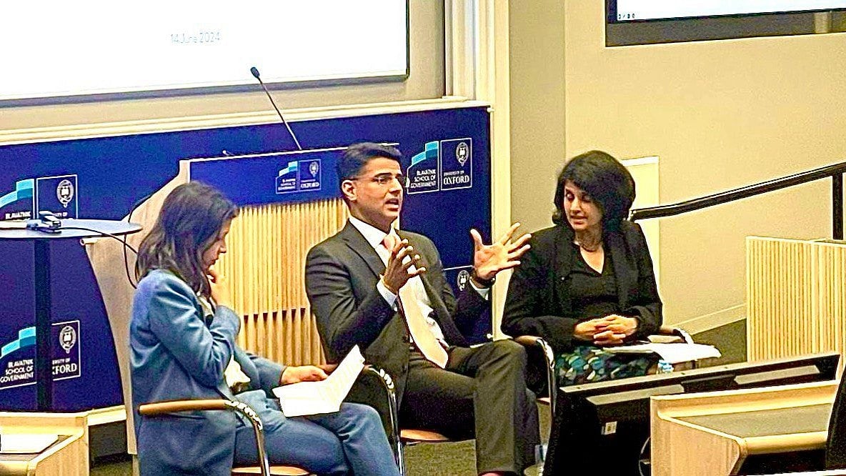 Sachin Pilot at Oxford: '400-Seat' slogan reflects BJP's arrogance