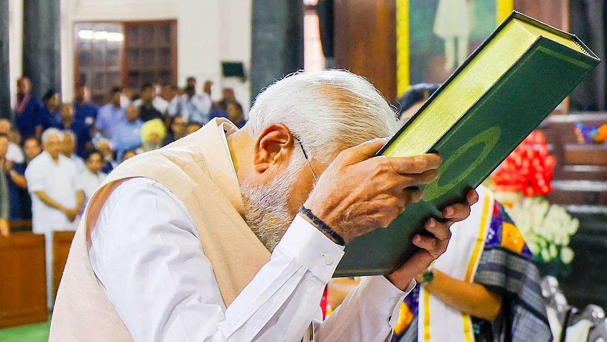 PM Modi and the Constitution (photo: PTI)