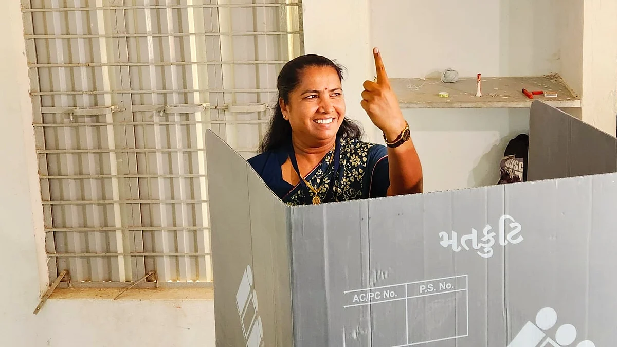 Congress MP Geniben Thakor crowdfunded her campaign (photo: @GenibenThakor/X)