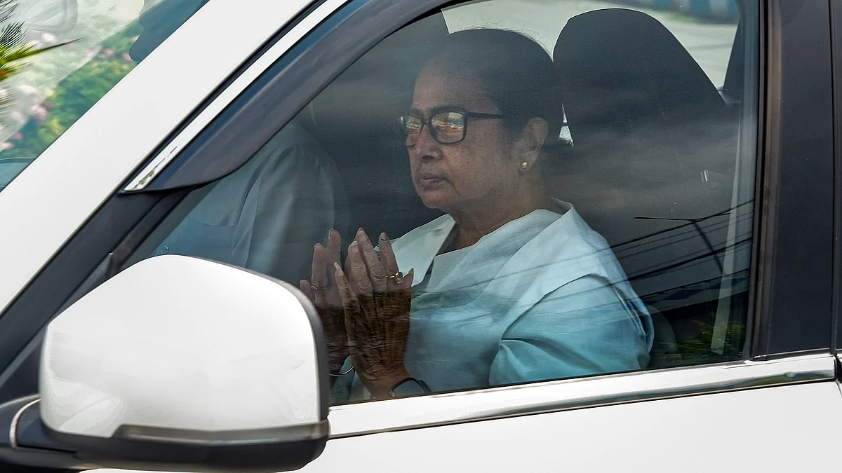Mamata Banerjee in Kolkata on 29 June (photo: PTI)