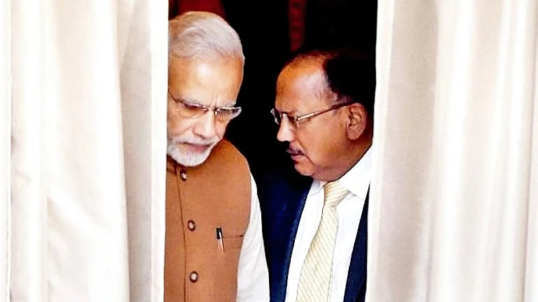 PM Modi with Ajit Doval (file photo)