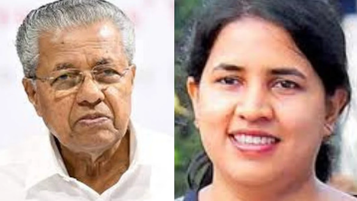 Pinarayi Vijayan and his daughter Veena Vijayan (photo: IANS)