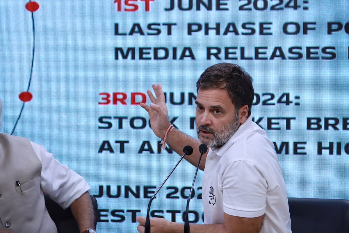 Rahul Gandhi shares the timeline of events around the Lok Sabha elections and stock market fluctuations 