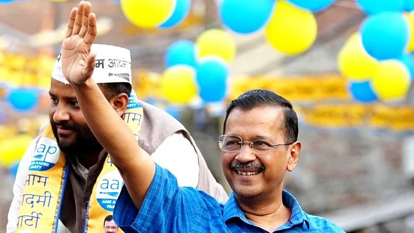 Delhi chief minister Arvind Kejriwal (photo: @ImranHussaain/X)