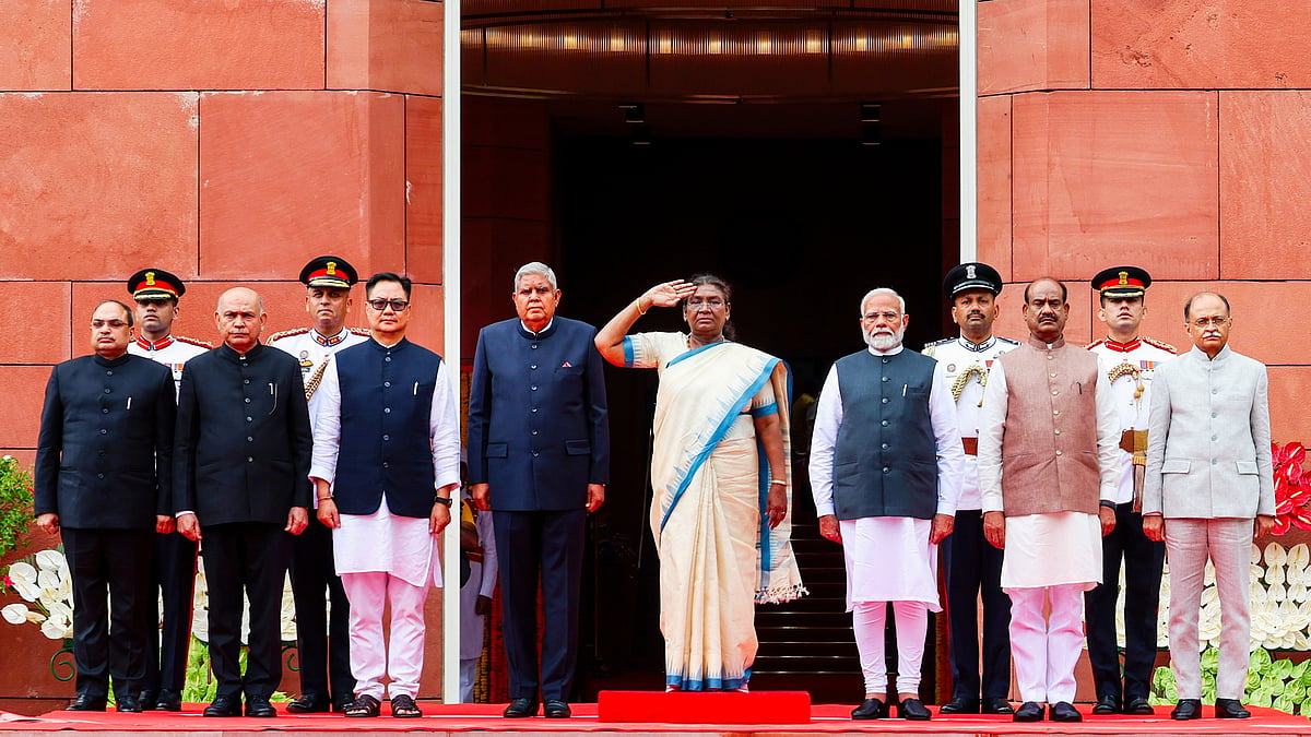 President Draupadi Murmu ahead of her address to Parliament (photo: PTI)