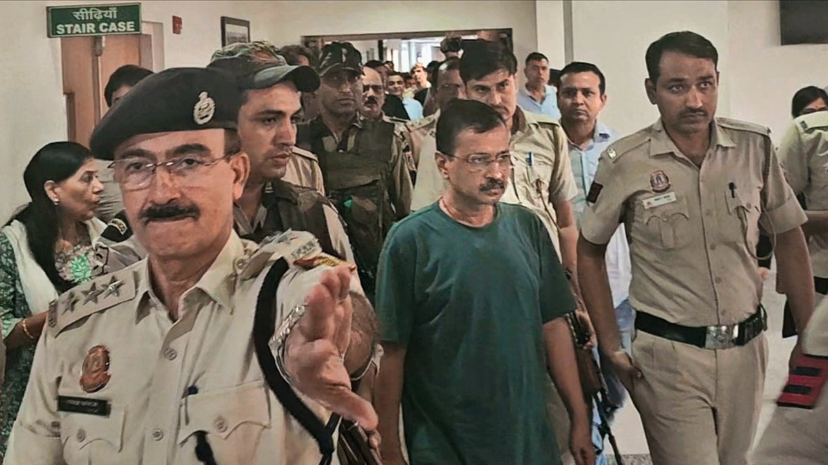 Arvind Kejriwal at the Rouse Avenue Court in New Delhi on 26 June 2024 (photo: PTI)
