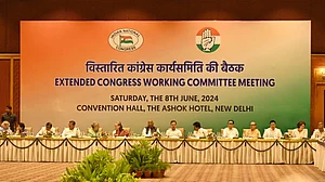 Congress leaders begin deliberations on poll results at CWC meet
