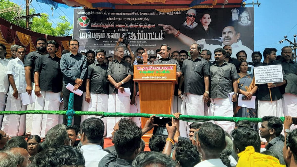 AIADMK holds hunger strike over hooch tragedy, DMDK lends support