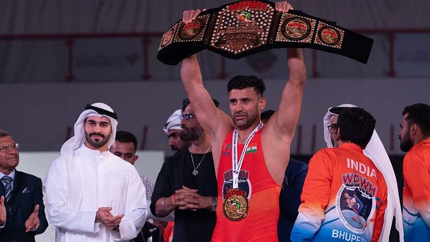 Sangram Singh's experience will come in handy as wrestling is a cornerstone of MMA (photo: IANS)  