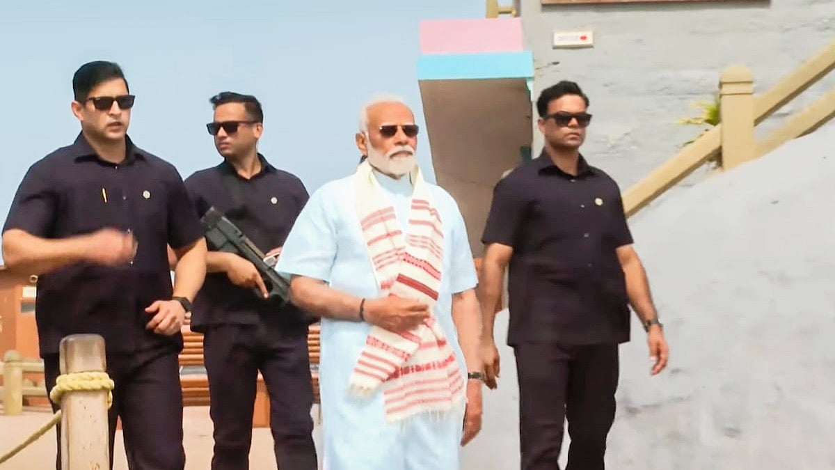 PM Modi ends his 'meditation' in Kanyakumari (photo: PTI)