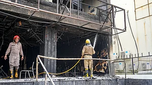 Massive fire breaks out at eye hospital in Delhi's Lajpat Nagar