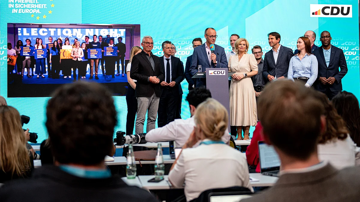 German centre-right wins European election, far-right AfD stands second (source: DPA)