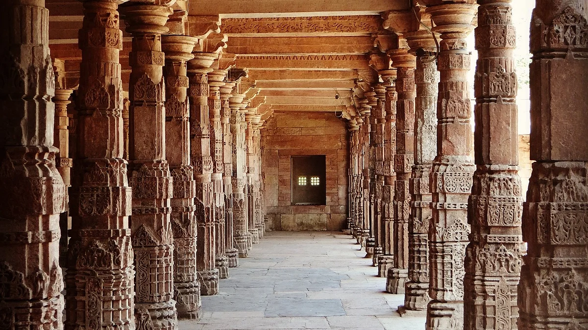 Bhojshala aka Kamal Maula Masjid in Madhya Pradesh (photo: @tishasaroyan/X)