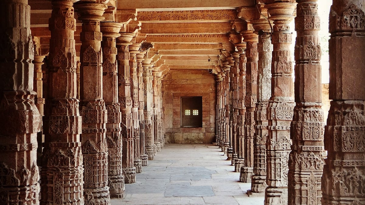 Bhojshala aka Kamal Maula Masjid in Madhya Pradesh (photo: @tishasaroyan/X)
