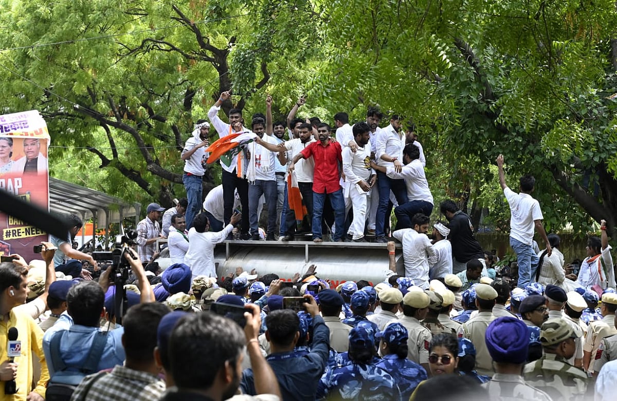 Indian Youth Congress workers up in arms