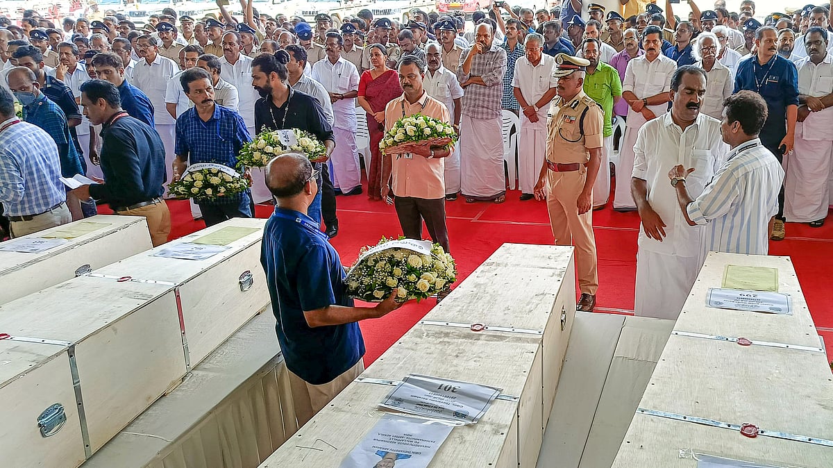 Kuwait fire: Mortal remains of 31 Indians received at Kochi airport