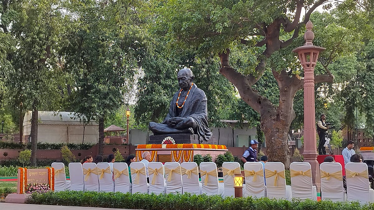 Congress president Kharge asks for Gandhi, Ambedkar statues to be moved back