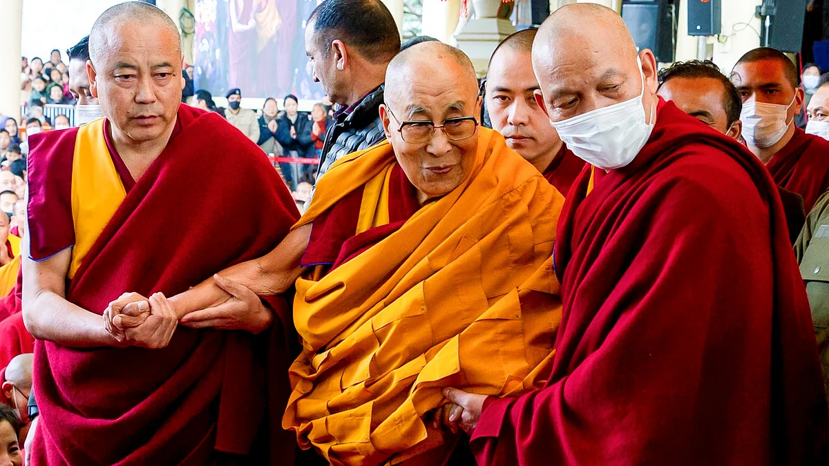 Dalai Lama in Dharamshala on 24 February (photo: PTI)
