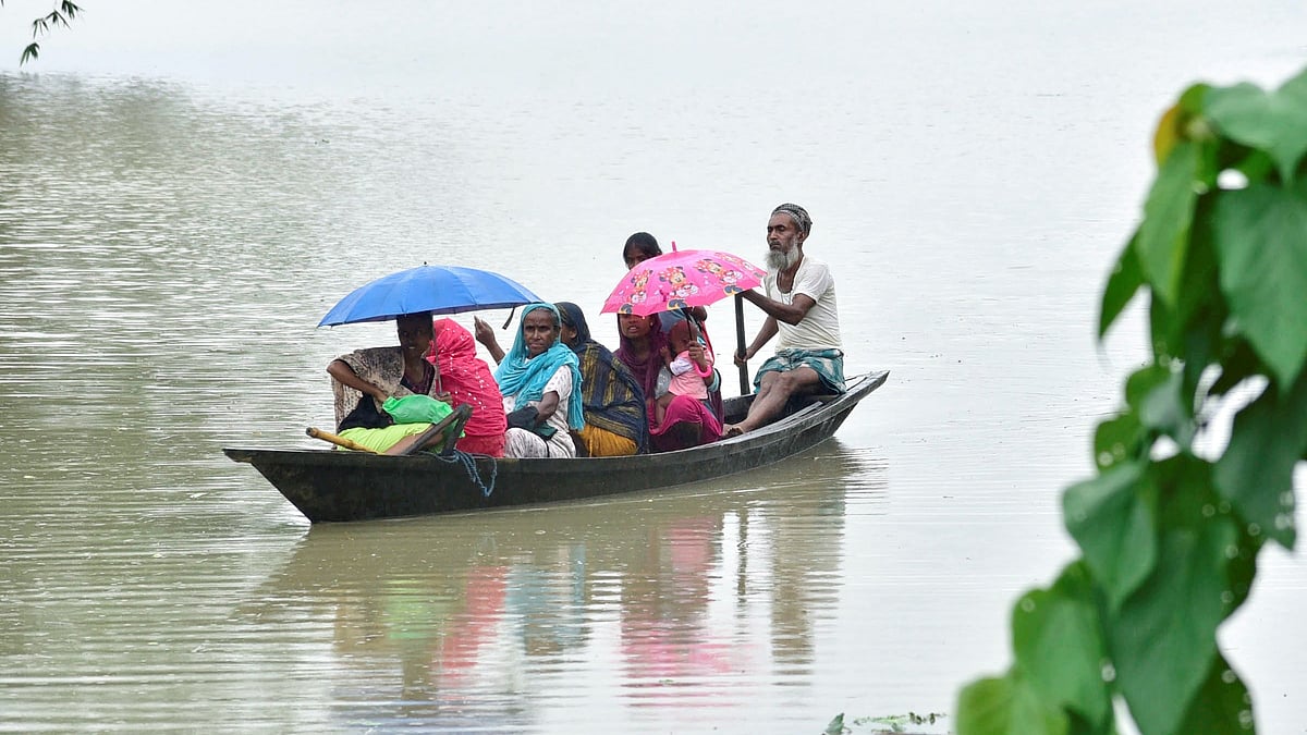 Assam flood situation remains critical, IAF rescues 13 stranded fishermen