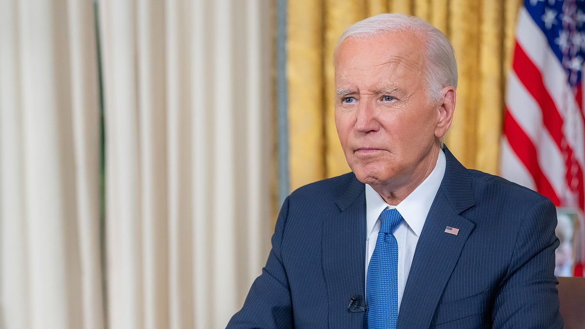 Joe Biden delivered an address from the Oval Office (photo: @POTUS/X)