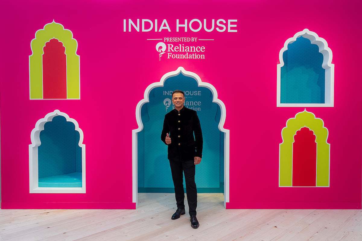 Rahul Dravid at the inaugural India House (photo: Reliance Foundation)