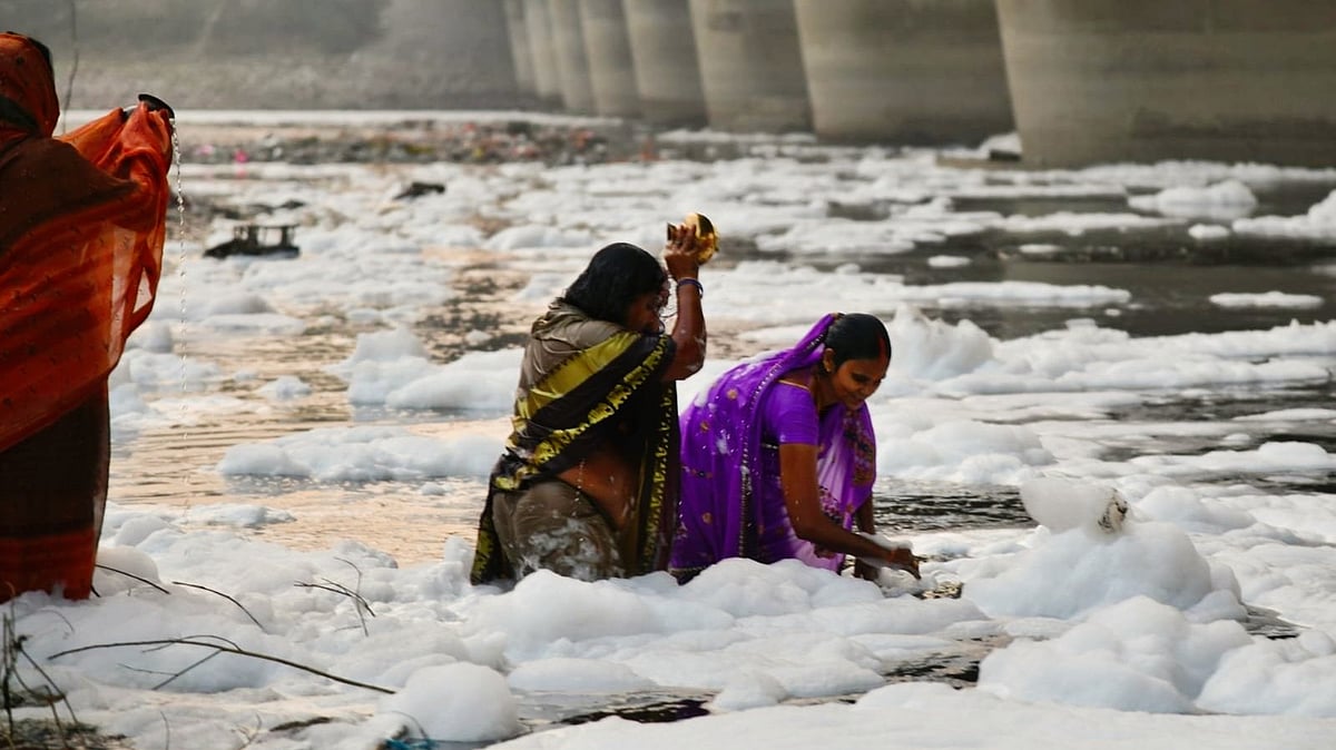 Yamuna: AAP urges Centre to tackle industrial waste from Haryana, UP