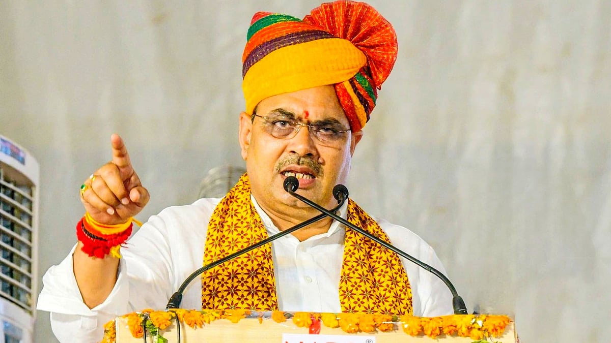 Rajasthan CM Bhajan Lal Sharma (photo: @RajCMO/X)