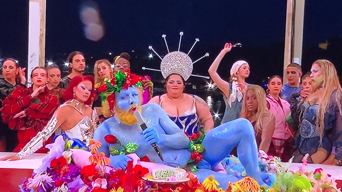 The recreation of The Last Supper