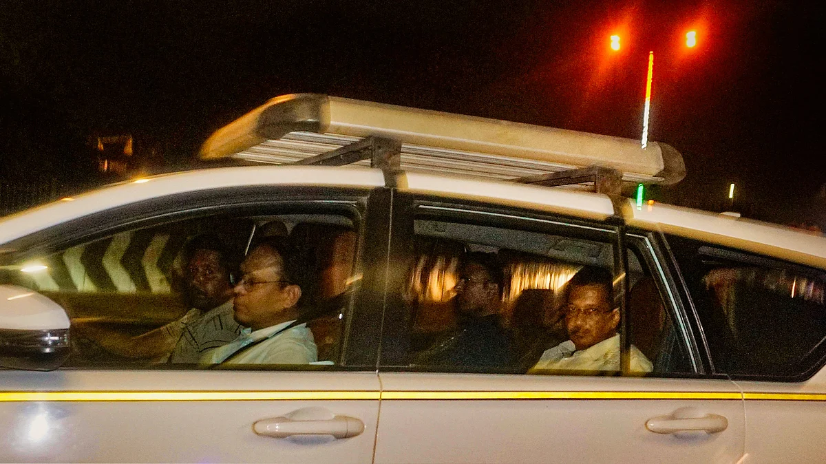 Arvind Kejriwal in custody (photo: PTI)
