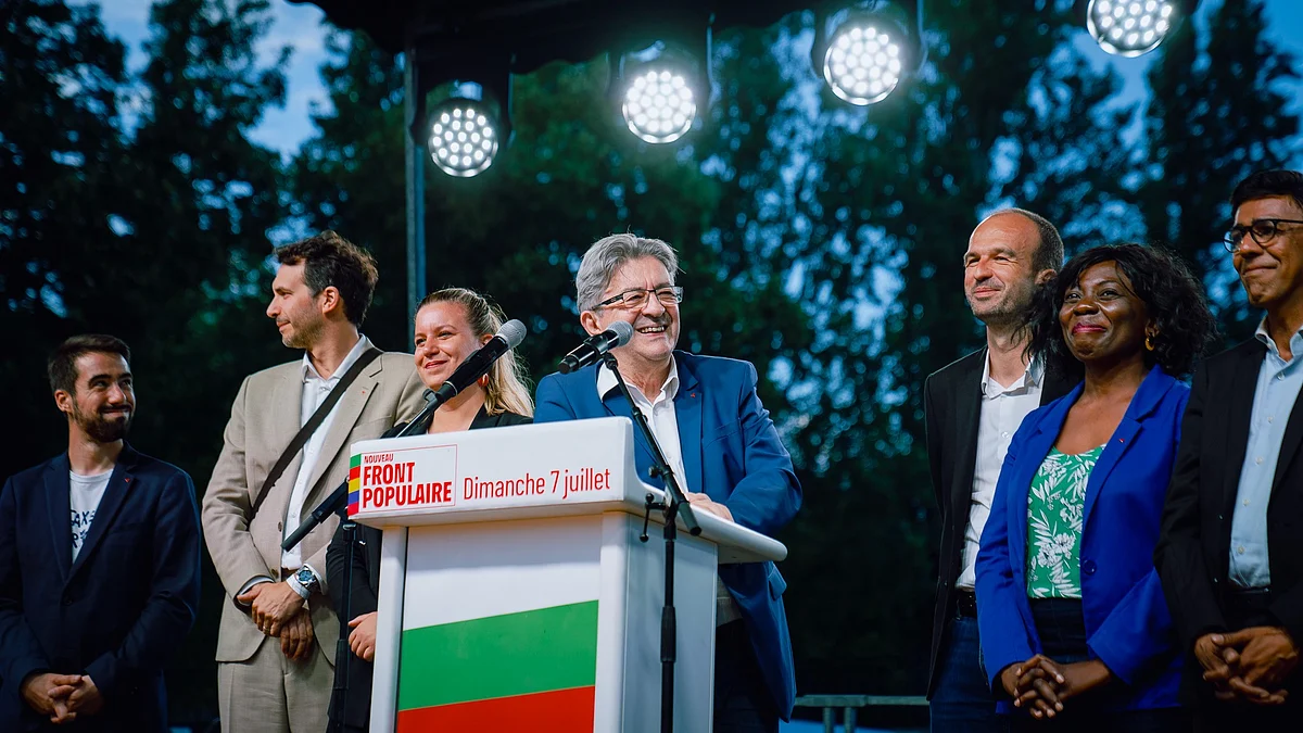 Voters dealt a blow to the far-right RN party, placing the NFP first (photo: @JLMelenchon/X)