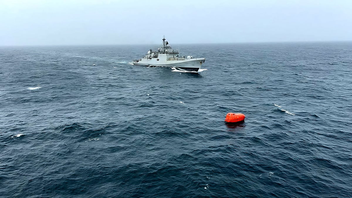 Indian Navy rescues 8 out of 13 Indians onboard capsized vessel off Oman coast