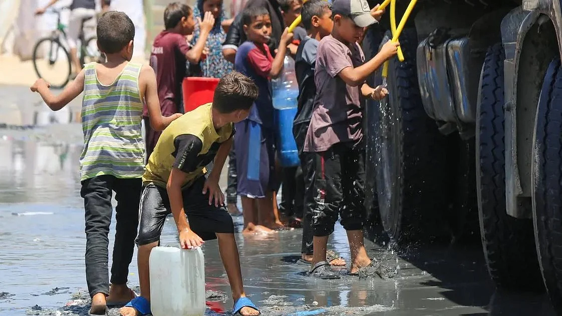 Gaza is struggling with severe overcrowding & dire shortages of clean water (photo: IANS)