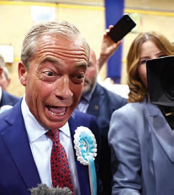 Reform Party leader Nigel Farage