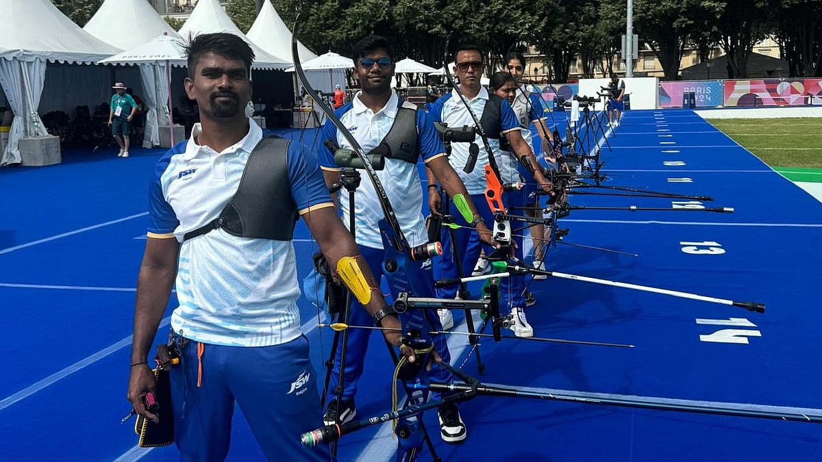 Indian men and women archers
 at the Games Village (photo: SAI)