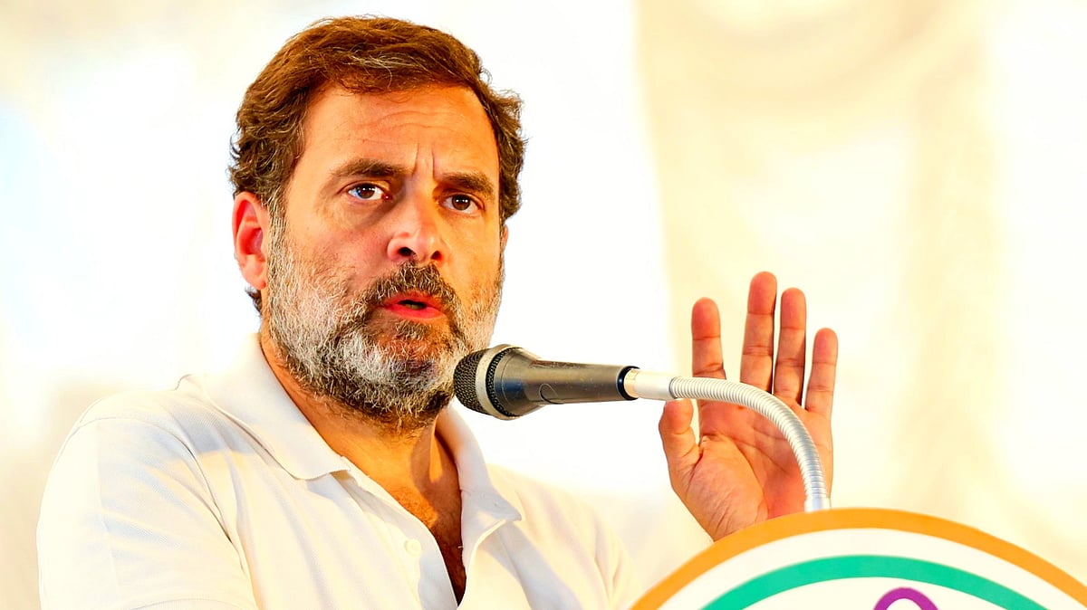 Gandhi's speech on Hindutva politics led to protests by BJP (photo: @INCIndia/X)