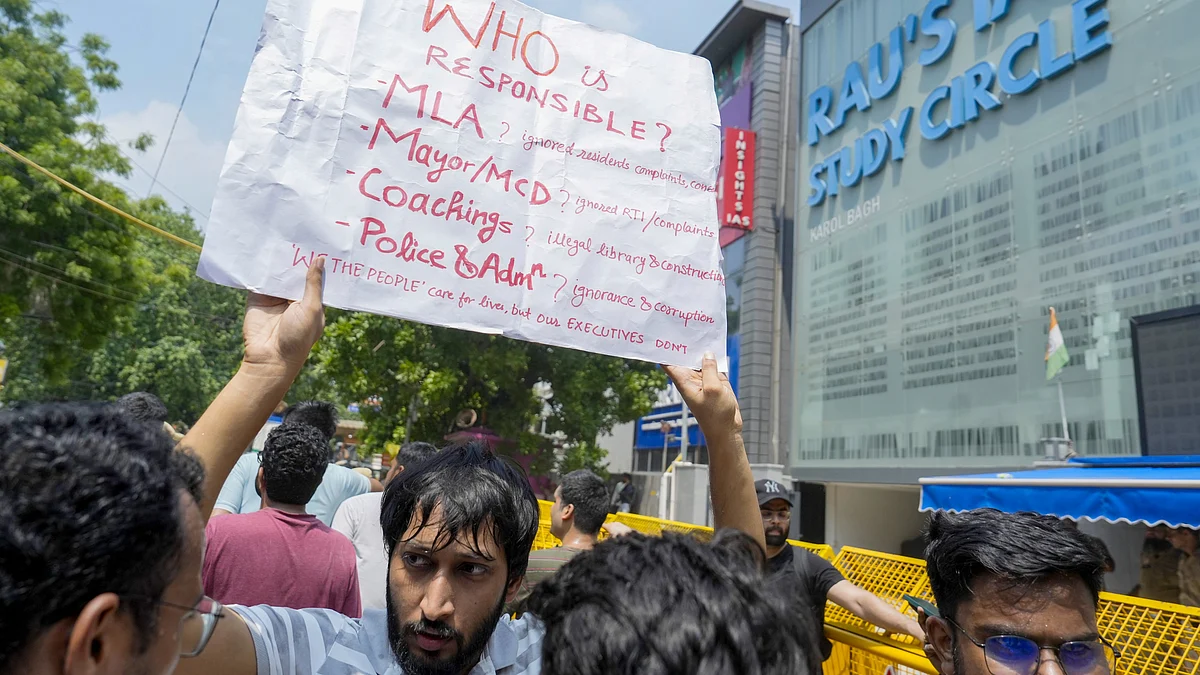 Students protest in New Delhi on 29 July (photo: PTI)