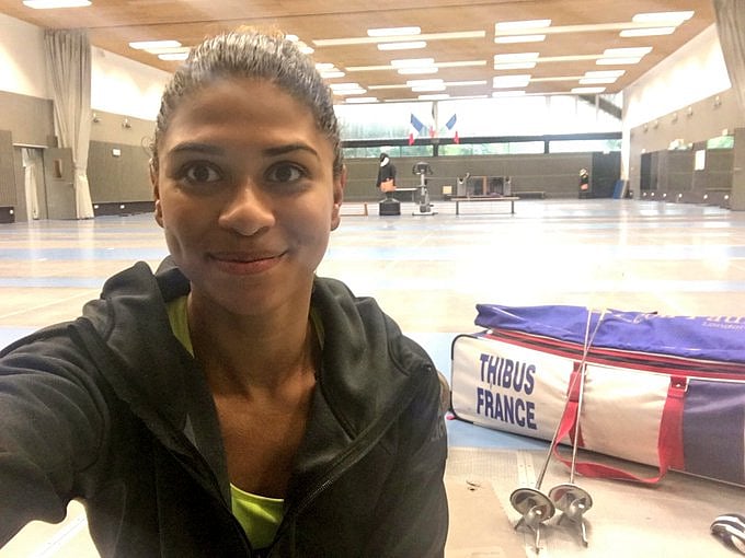 French fencing world champion Ysaora Thibus (@YsaoraT/X). 