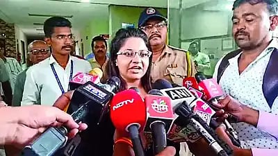 TV grab of IAS probationary officer Puja Khedkar